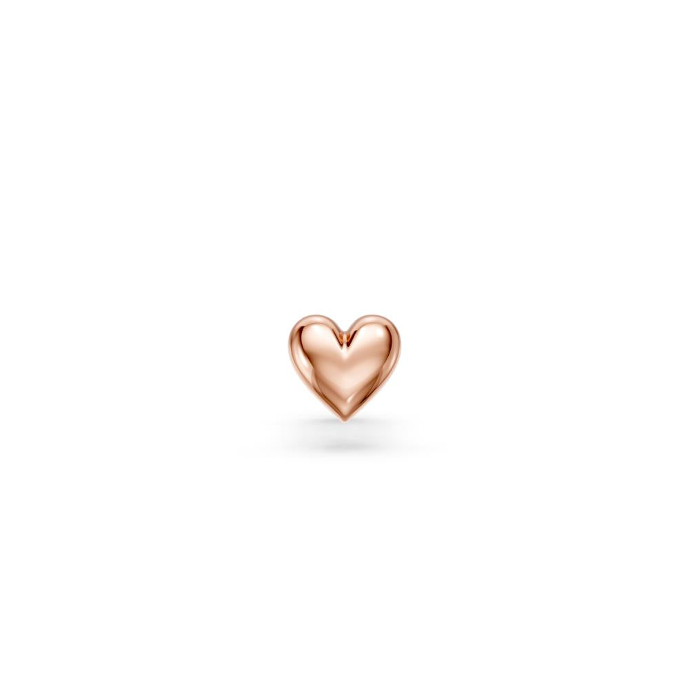 Heart Piercing in Rose Gold