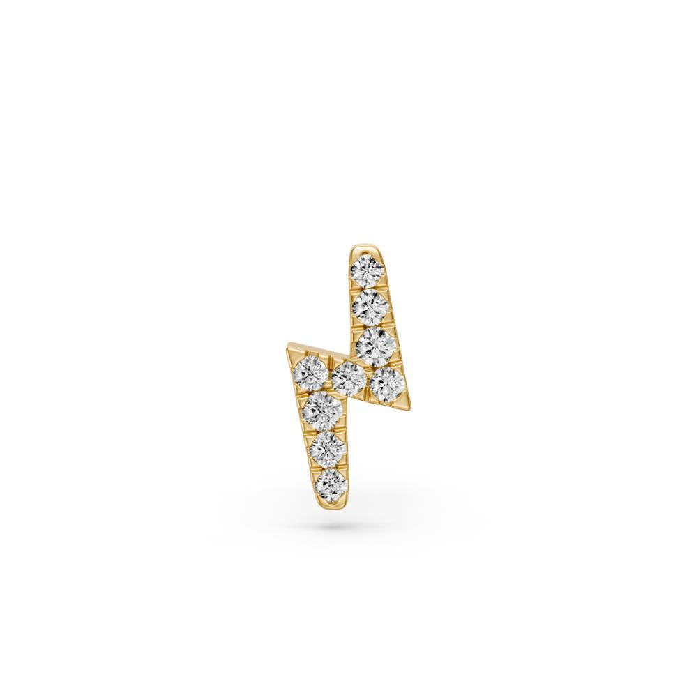 Diamond Piercing in Yellow Gold "Crown"