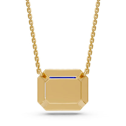 Yellow Gold Necklace with Tsavorite Stone