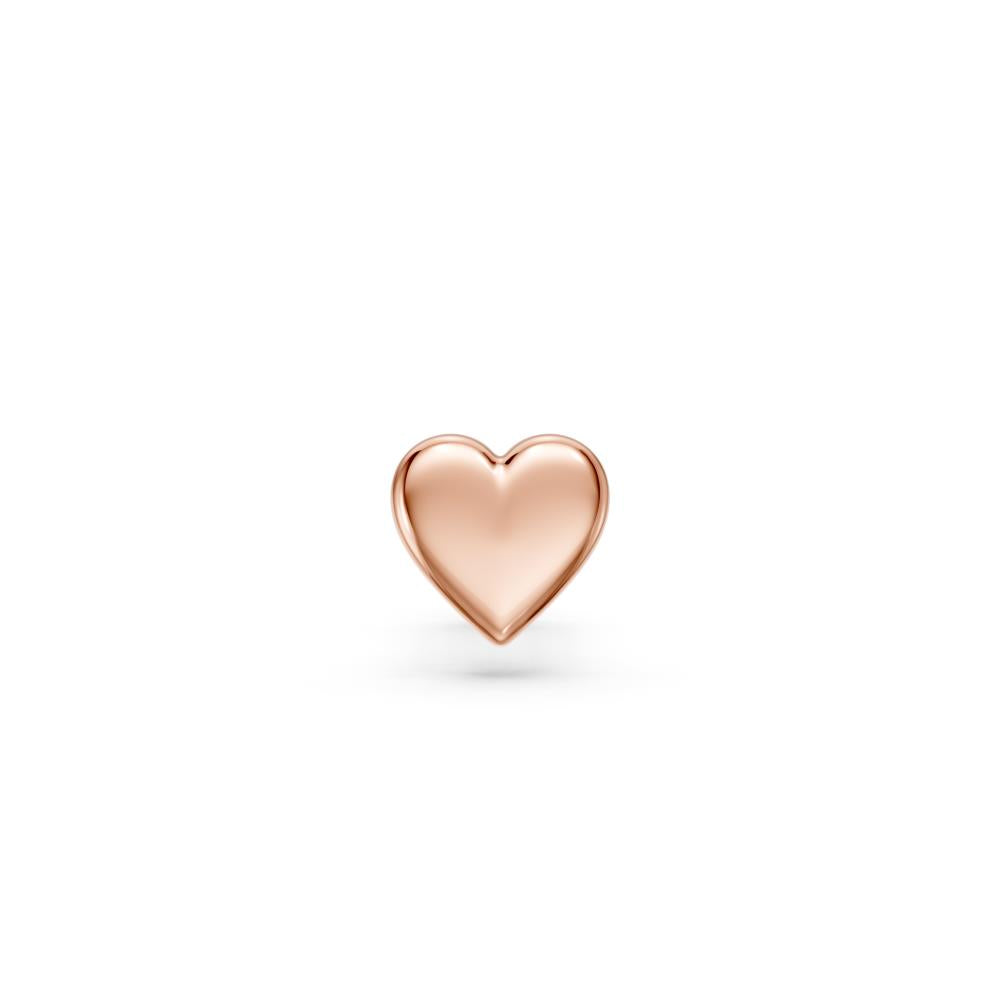 Heart Piercing in Rose Gold