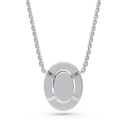 White Gold Necklace with Tanzanite Stone