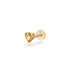 Heart Piercing in Yellow Gold