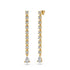 Diamond Drop Earrings in Yellow Gold