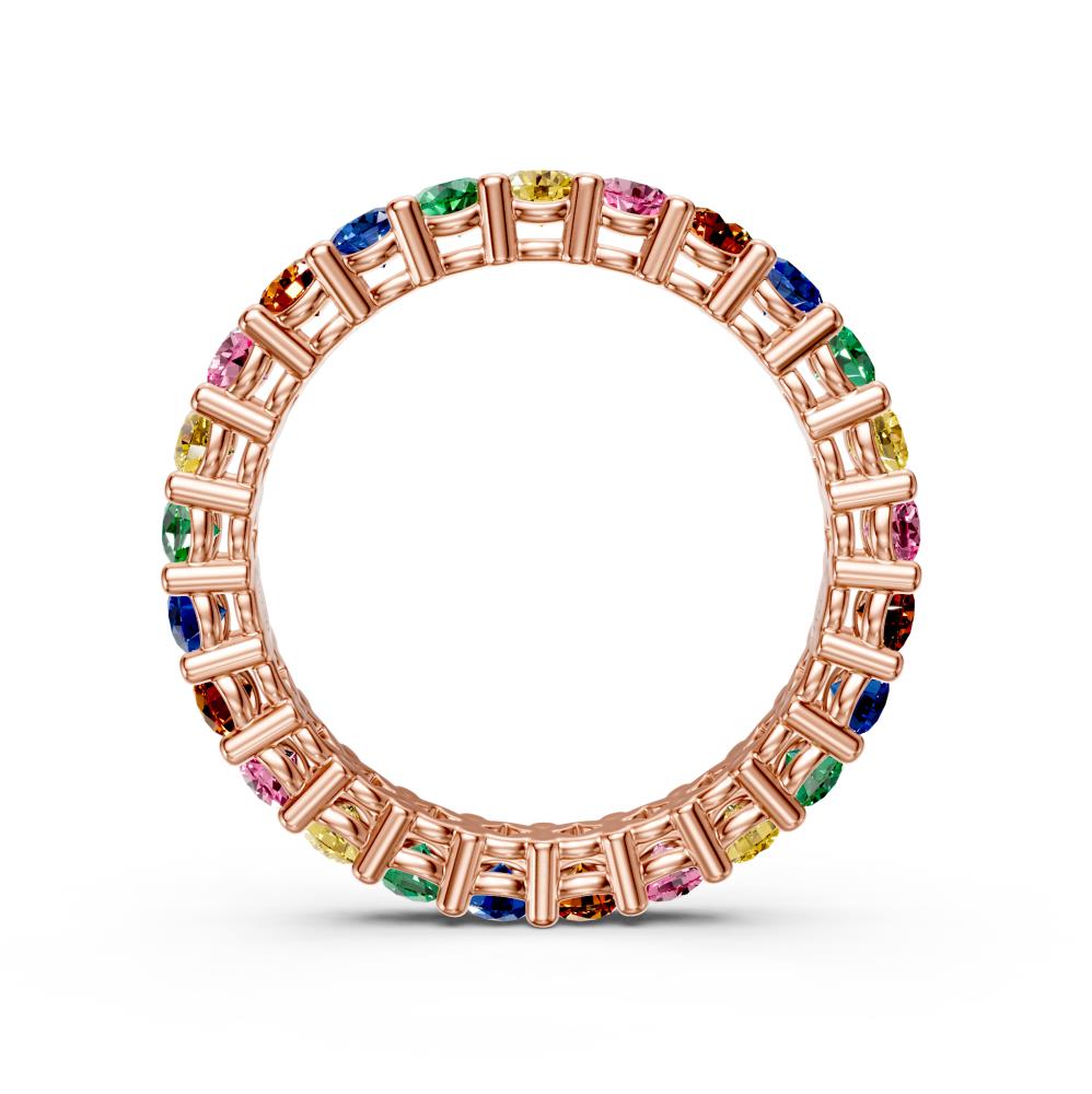 Sapphire Band Ring in Rose Gold