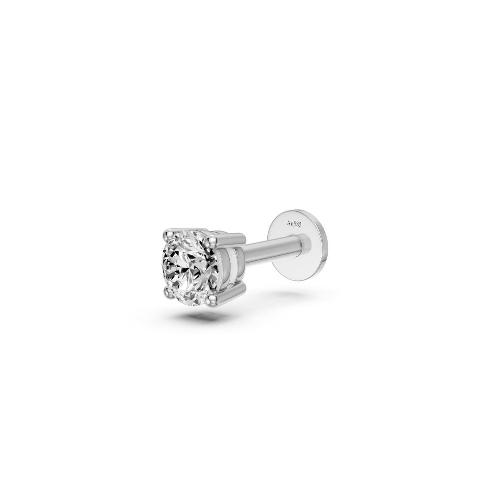 Diamond Piercing in White Gold
