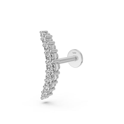 Diamond Piercing in White Gold