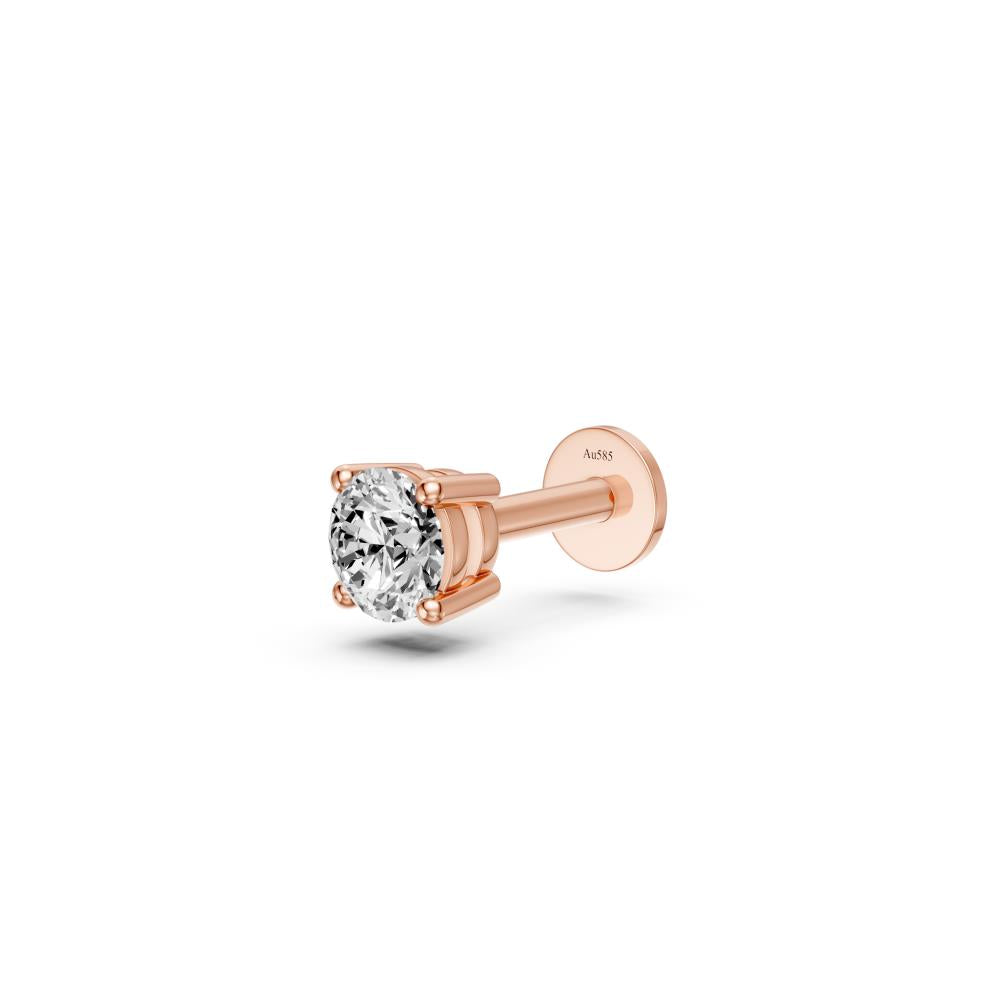 Diamond Piercing in Rose Gold