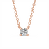 Diamond Necklace in Rose Gold