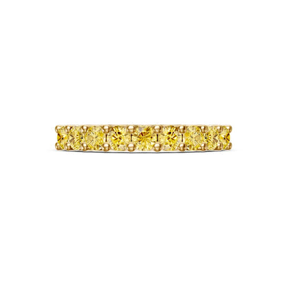 Yellow Sapphire Band Ring in Yellow Gold