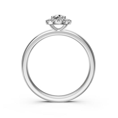 Diamond Ring in White Gold
