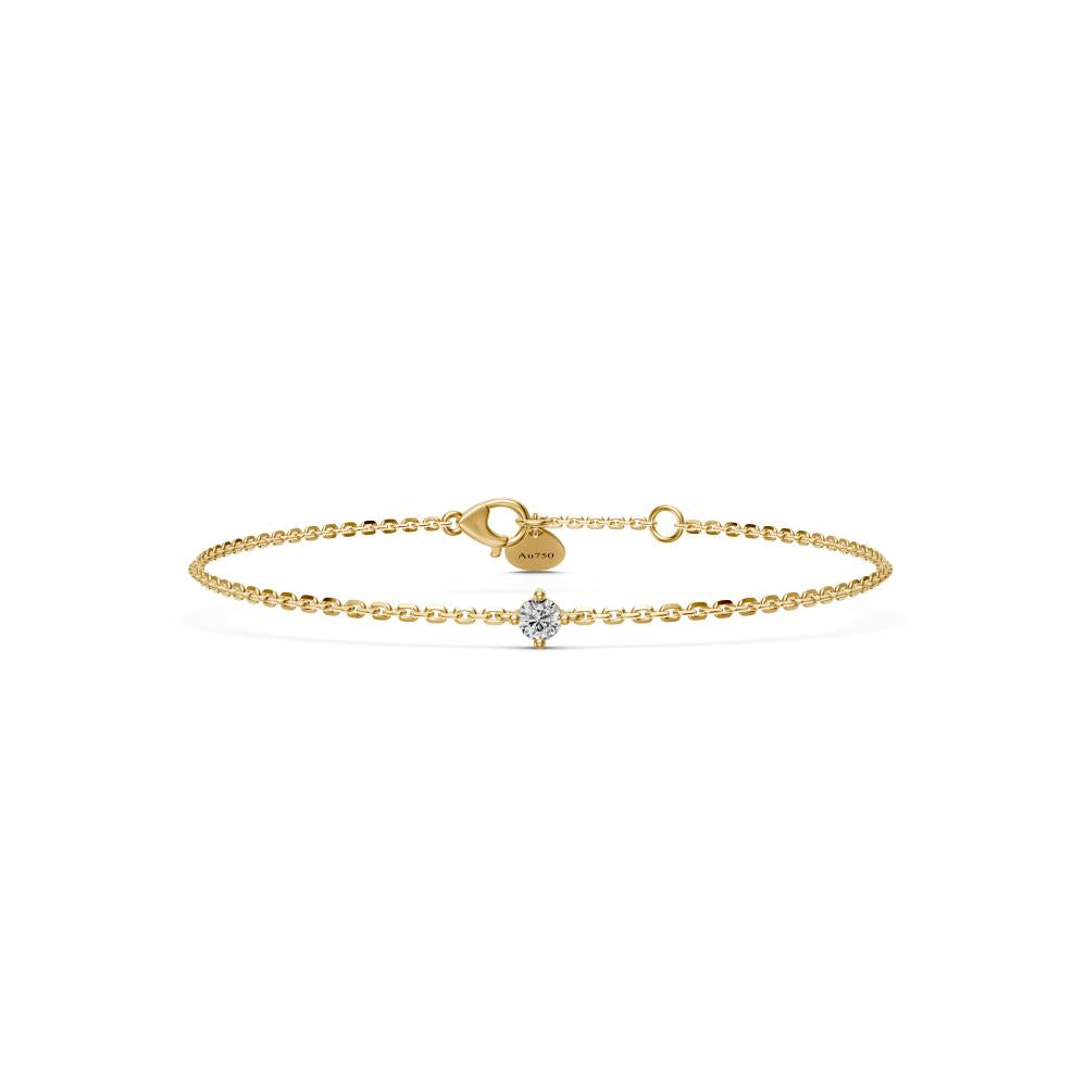 Yellow Gold Bracelet with Diamond