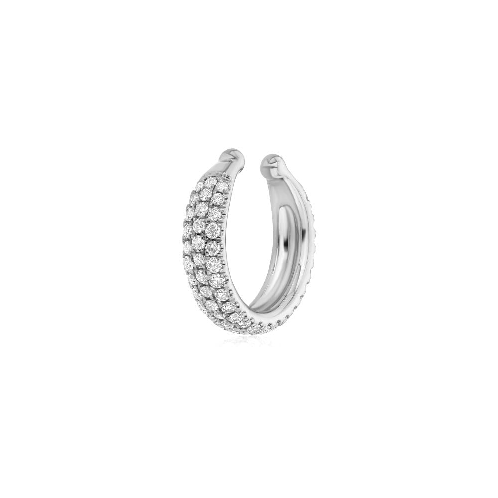 Diamond Cuff in White Gold