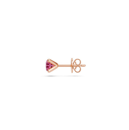 Pink Sapphire Earring in Rose Gold