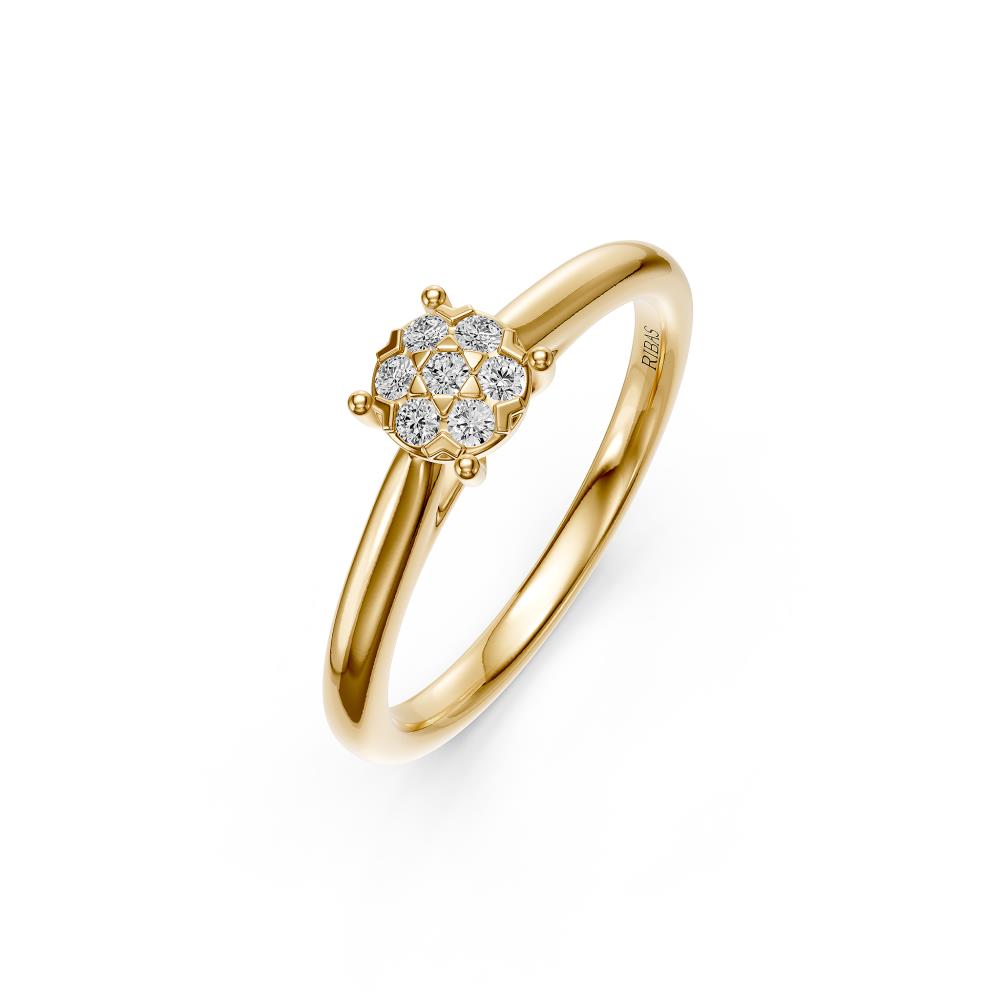 Classic Diamond Ring in Yellow Gold