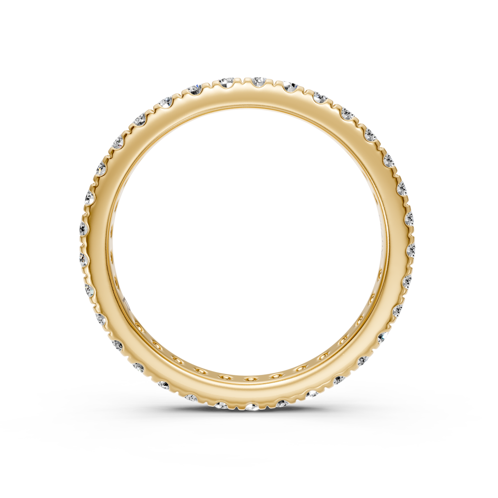 Diamond Band Ring in Yellow Gold