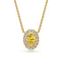 Yellow Gold Necklace with Yellow Sapphire