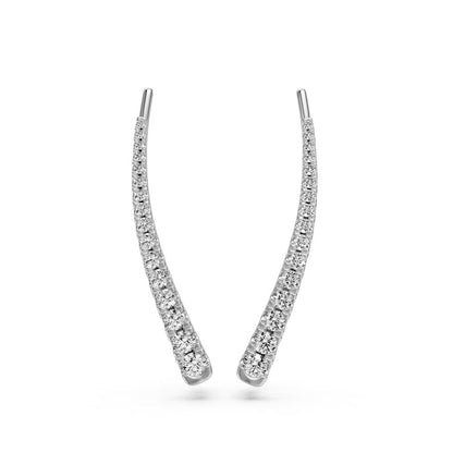 Diamond Earrings in White Gold