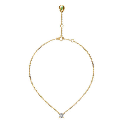 Diamond Necklace in Yellow Gold