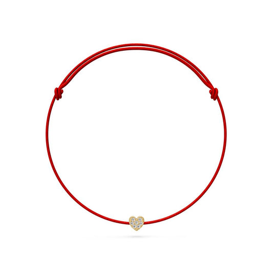 Siūlo Apyrankė su Geltonu Auksu ir Deimantu "Širdelė" R29780825