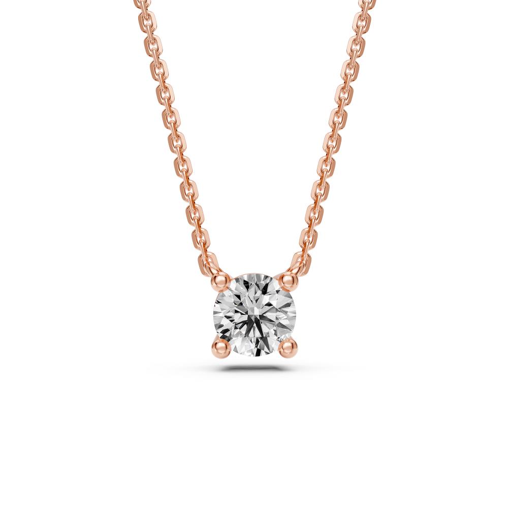 Diamond Necklace in Rose Gold