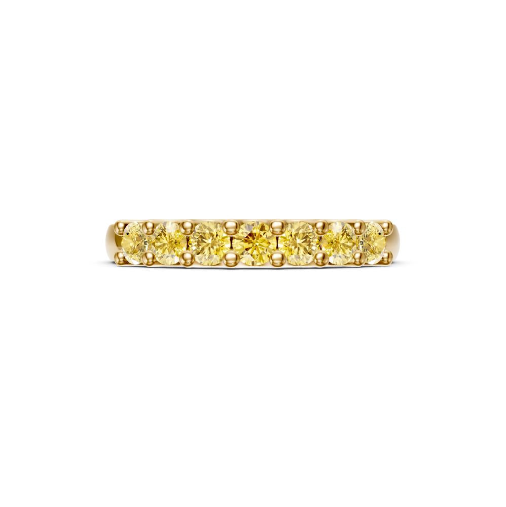 Yellow Sapphire Band Ring in Yellow Gold