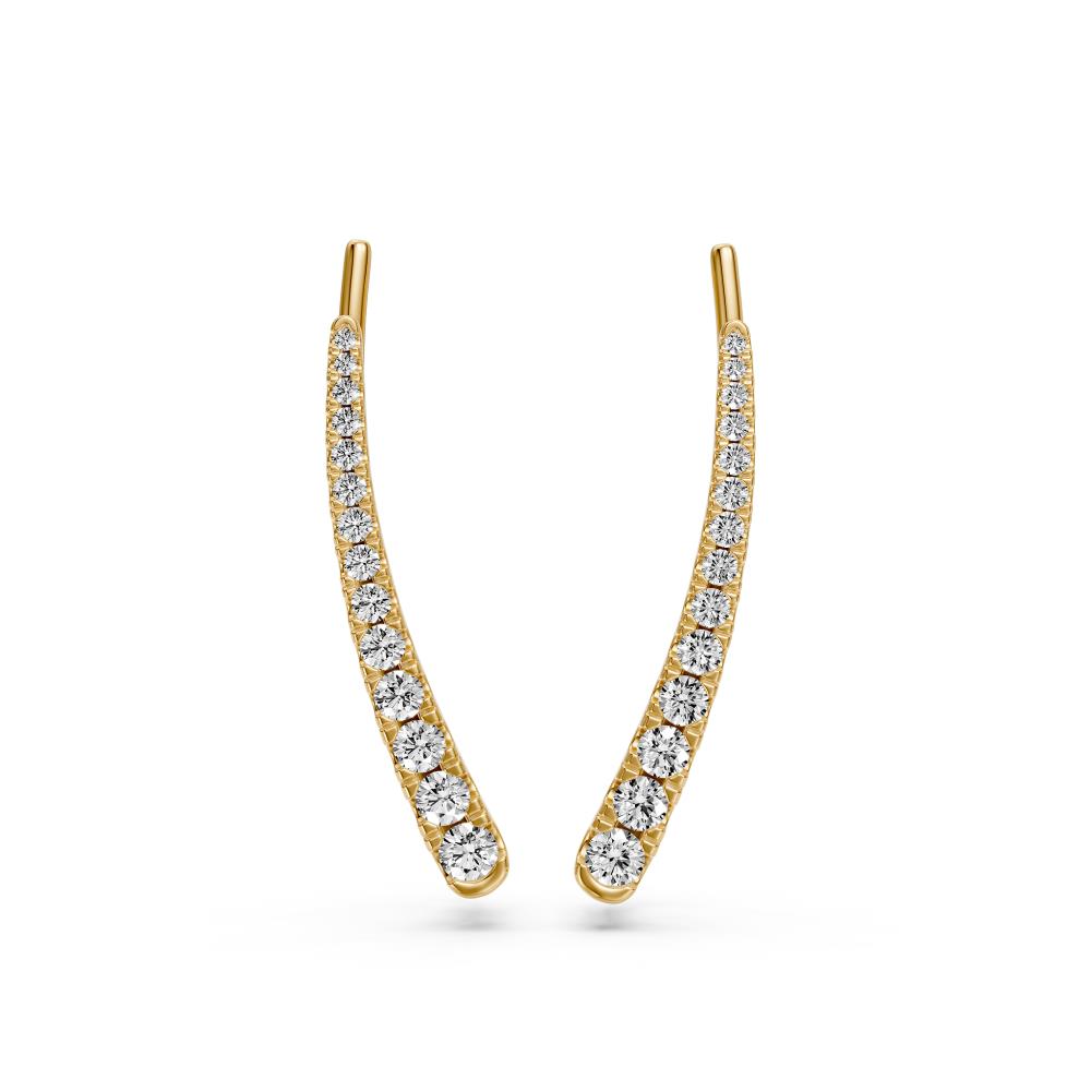Diamond Earrings in Yellow Gold