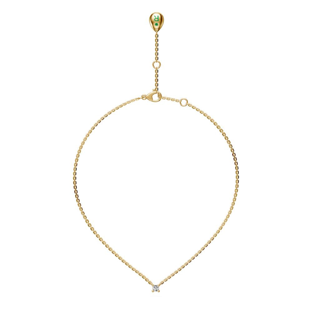 Diamond Necklace in Yellow Gold