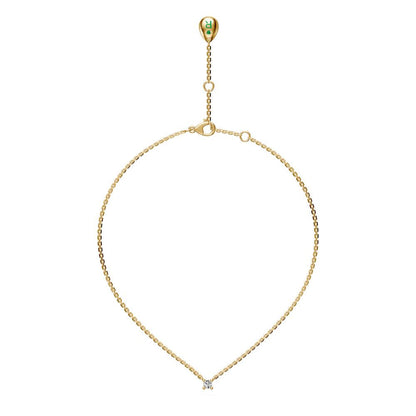 Diamond Necklace in Yellow Gold