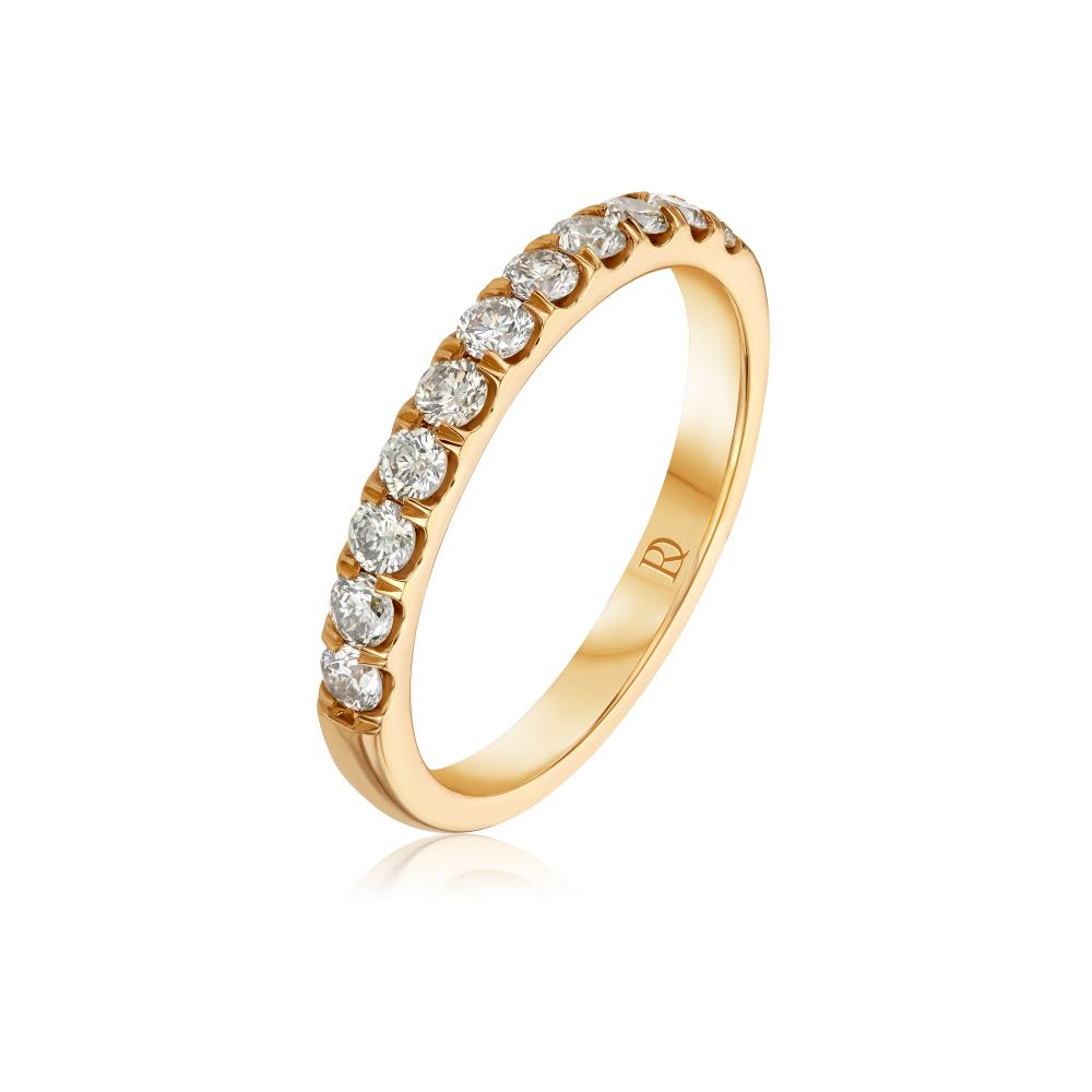 Diamond Band Ring in Yellow Gold