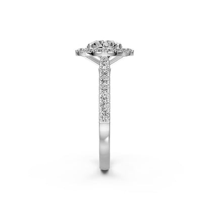 Diamond Ring in White Gold