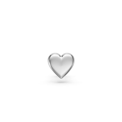 Heart Piercing in White Gold