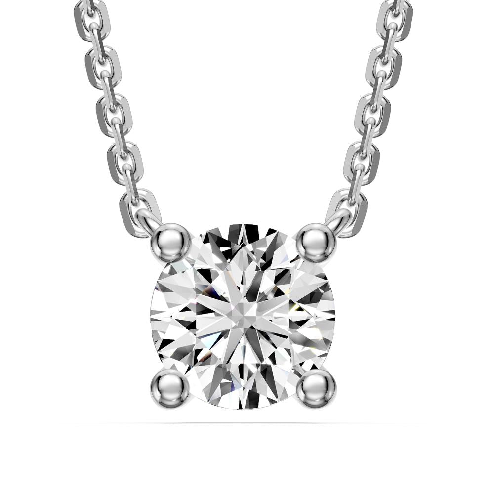 Diamond Pendant in White Gold
