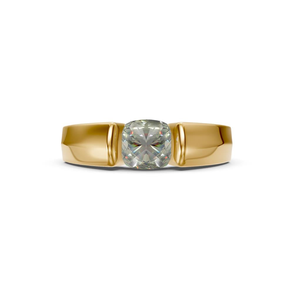 Uncut Diamond Ring in Yellow Gold