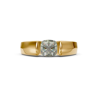 Uncut Diamond Ring in Yellow Gold