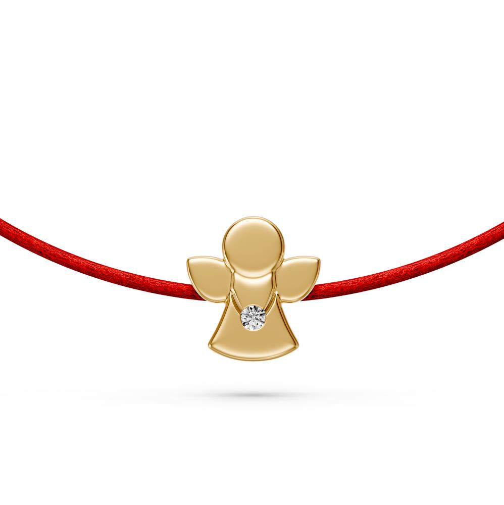 String Bracelet with Diamond "Angel"