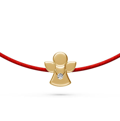 String Bracelet with Diamond "Angel"