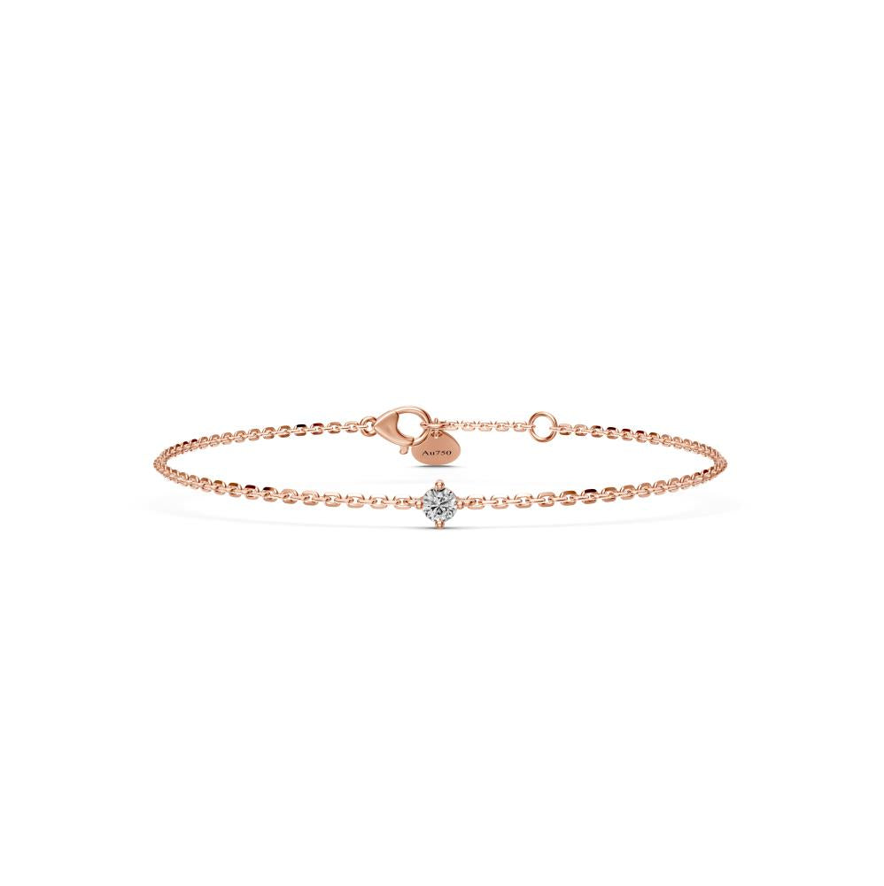 Pink Gold Bracelet with Diamond