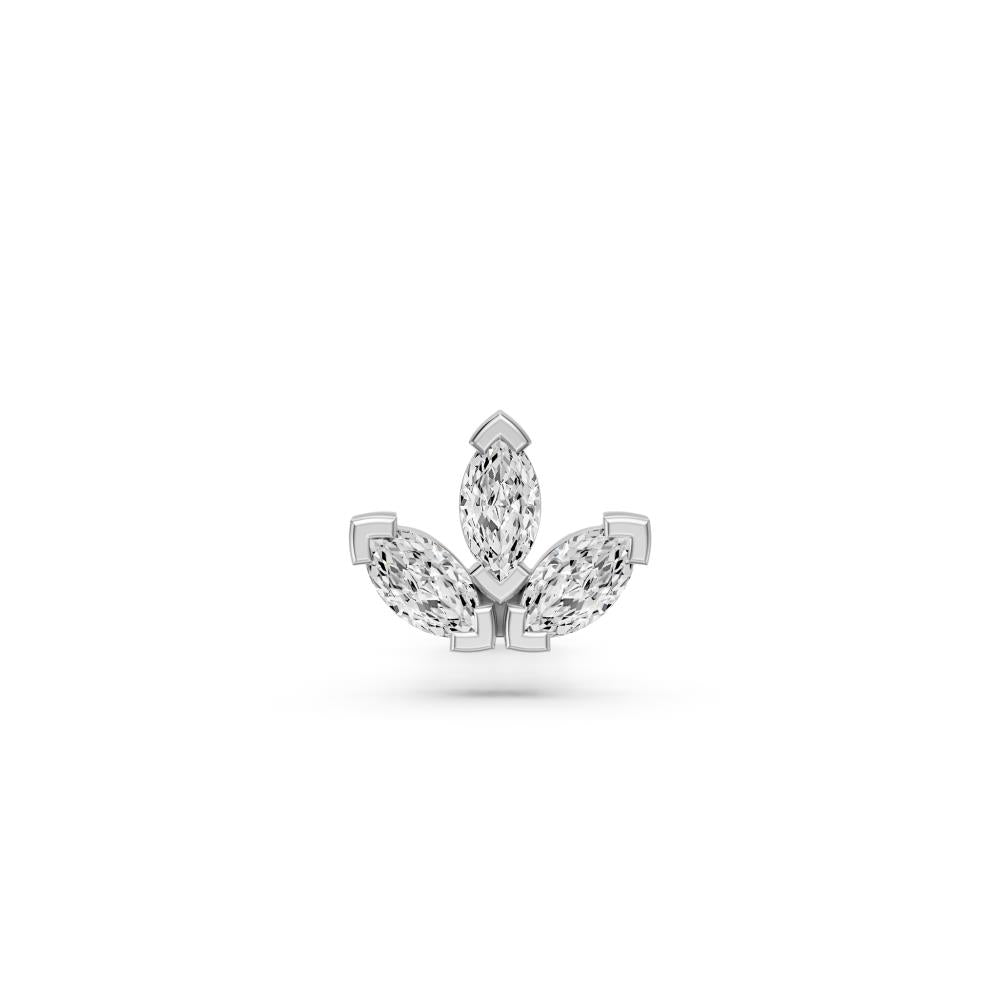 Trijų Marquise Deimantų Auskaras JFA15164