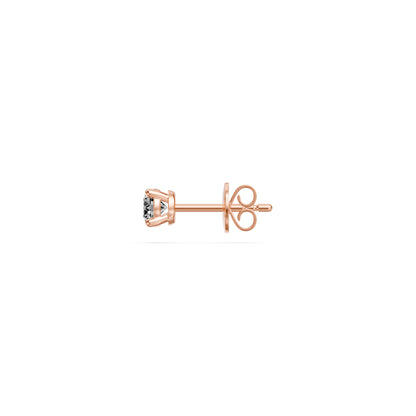 Diamond Stud Earrings in Rose Gold