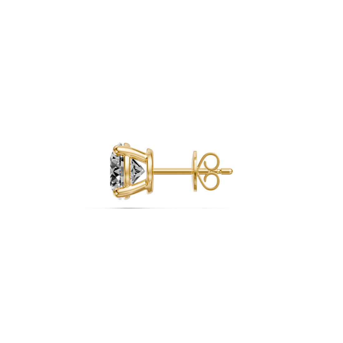 Diamond Earrings in Yellow Gold