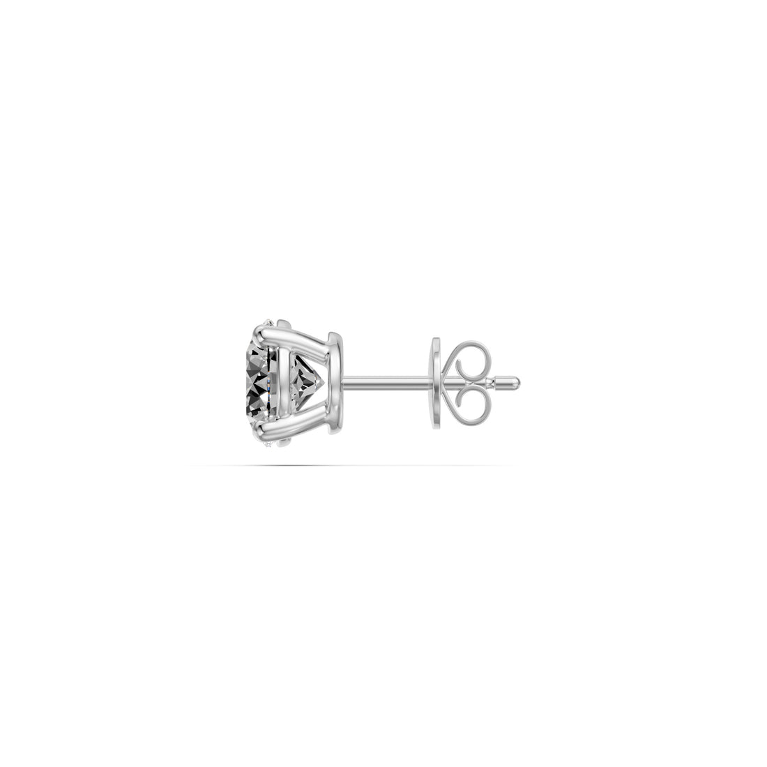 Diamond Earrings in White Gold