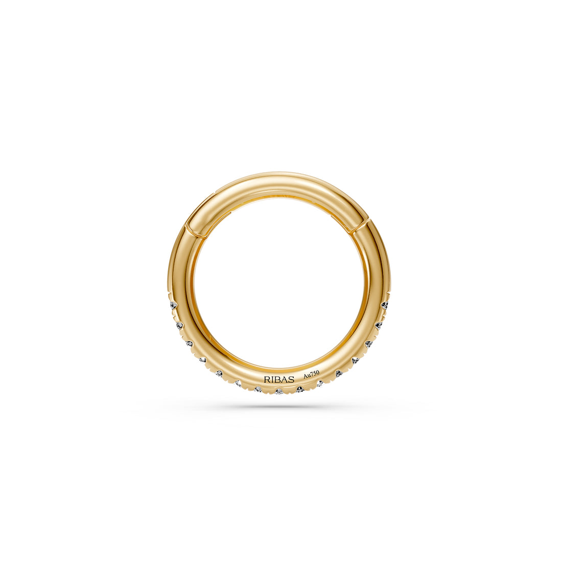 Piercing in Yellow Gold with Diamonds