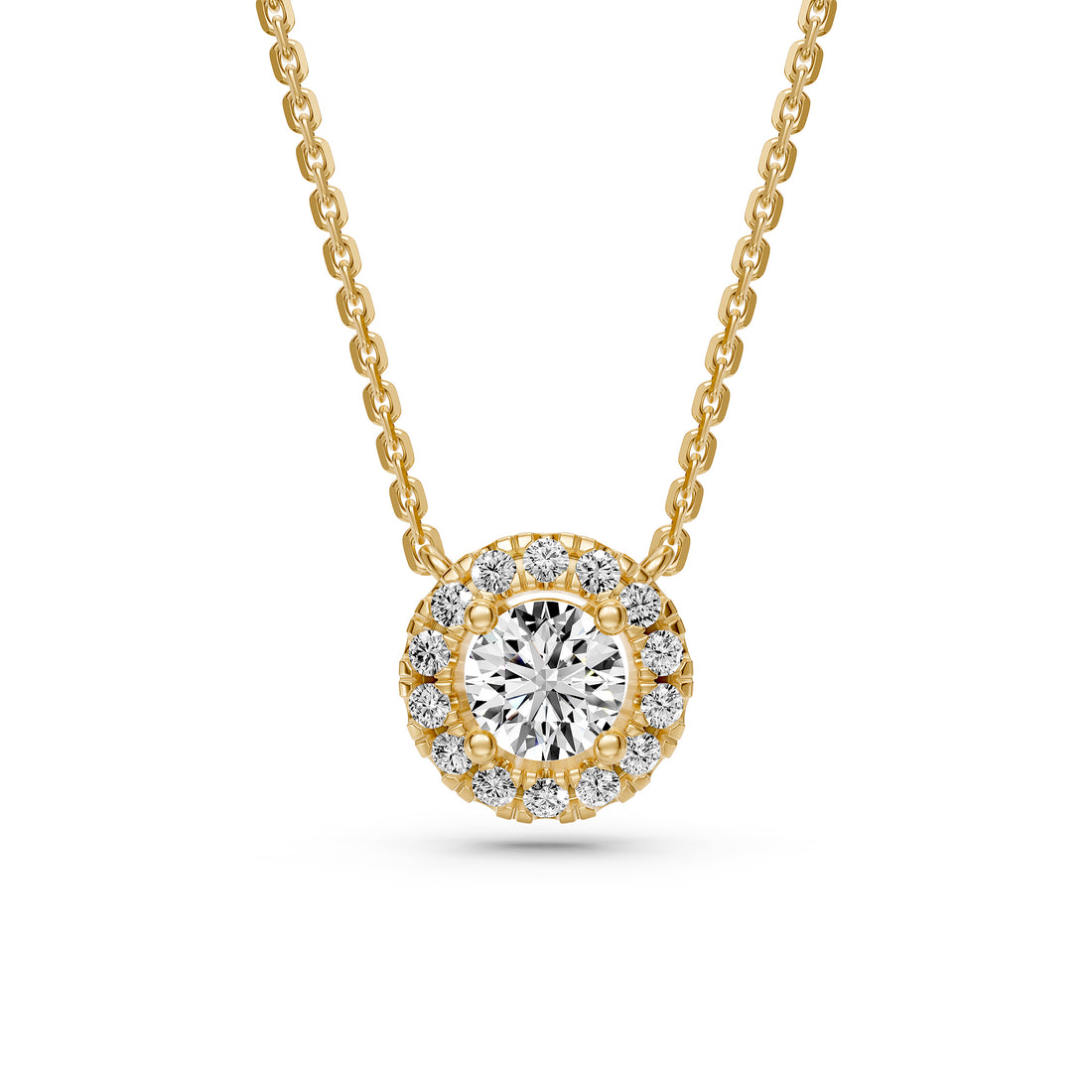 Diamond Necklace in Yellow Gold