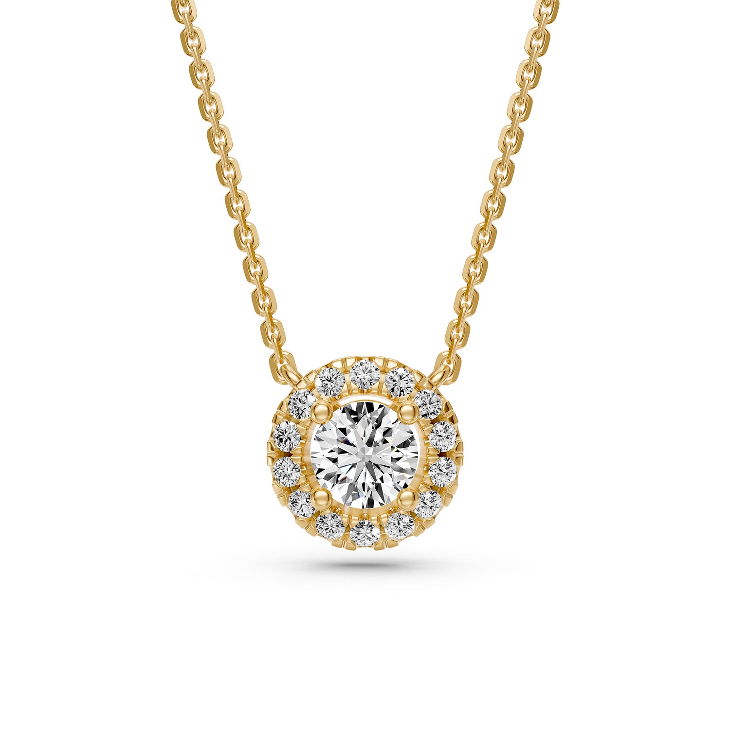 Diamond Necklace in Yellow Gold