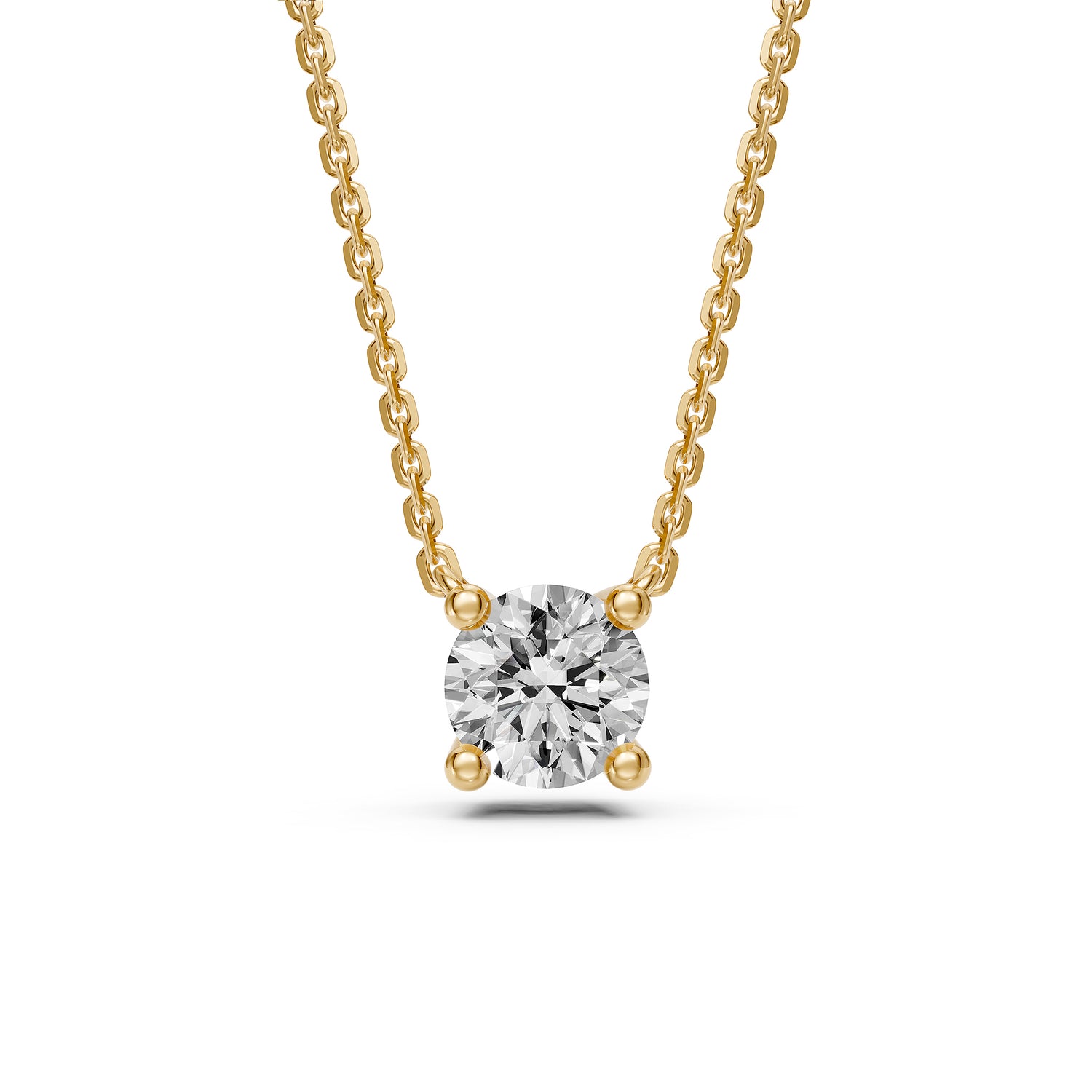Diamond Necklace in Yellow Gold