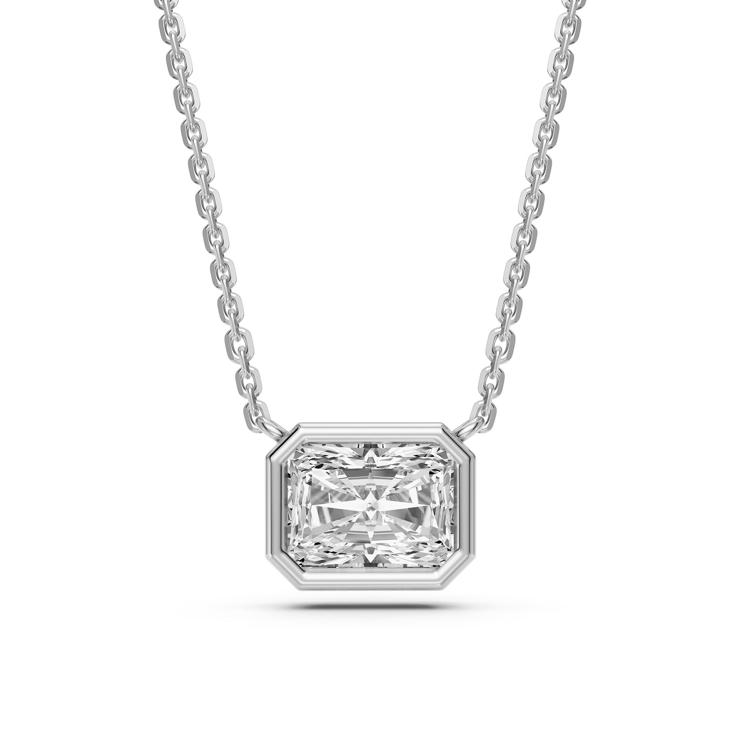 Diamond Necklace in White Gold