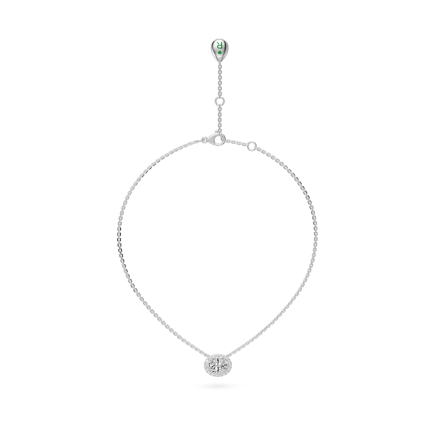 Diamond Necklace in White Gold