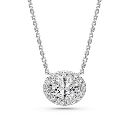 Diamond Necklace in White Gold