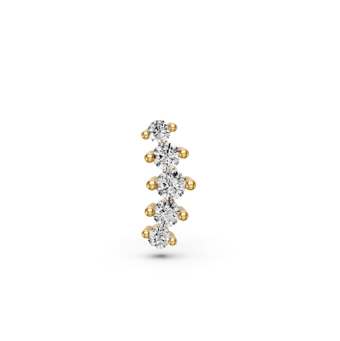 Diamond Piercing in Yellow Gold