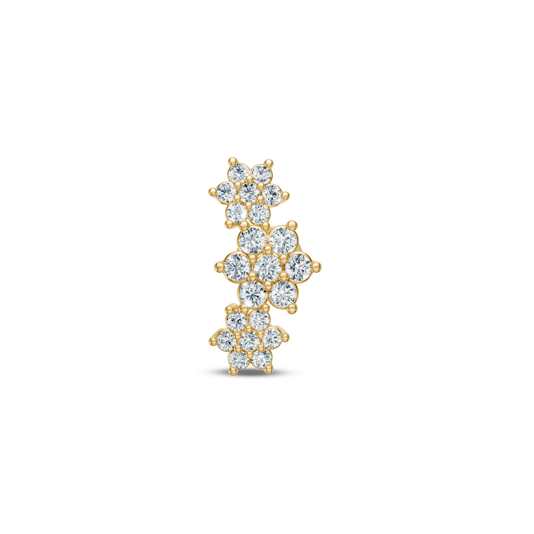 Diamond Piercing in Yellow Gold